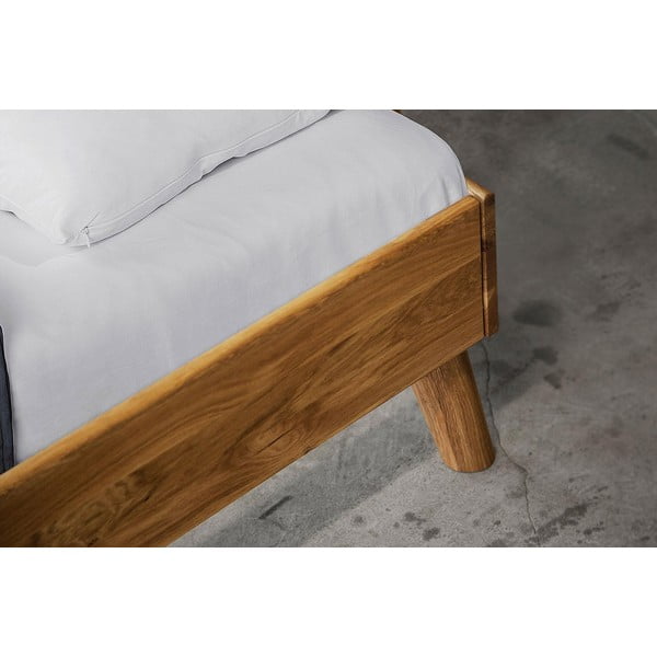 Ąžuolinė dvigulė lova 140x200 cm Greg 3 - The Beds-image-4