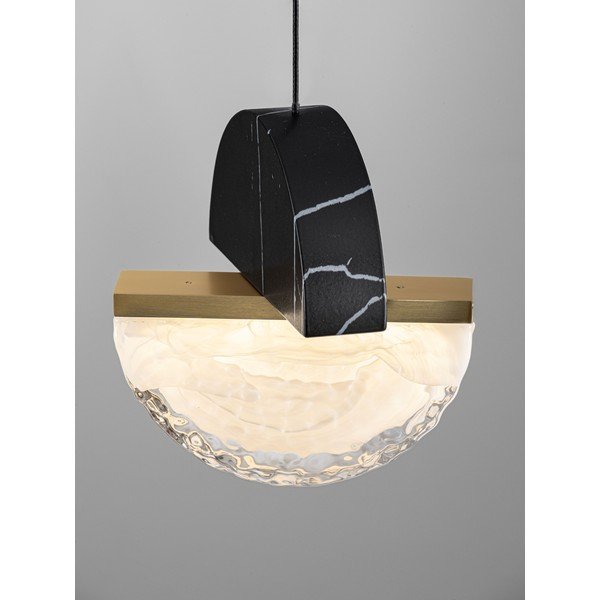 Juodos spalvos iš metalo kabantis šviestuvas LED su pritemdymo funkcija ø 16 cm Dorin – Nova Luce-image-4