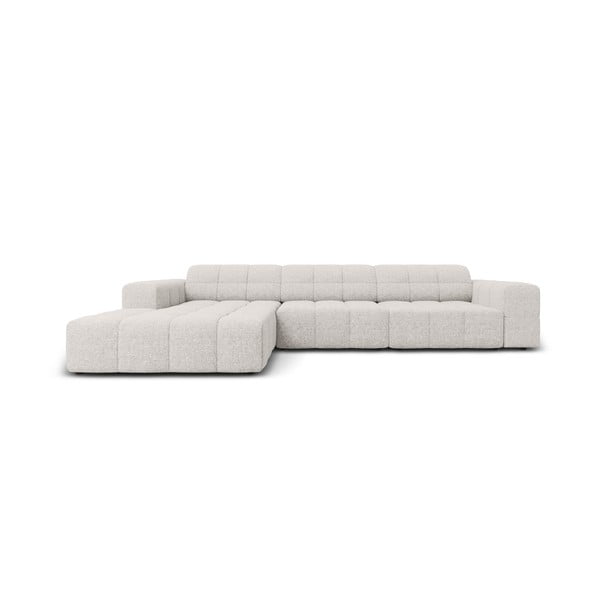 Kampinė sofa šviesiai pilkos spalvos (su kairiuoju kampu) Chicago – Cosmopolitan Design