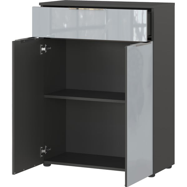 Aukšta/pakabinama vonios daiktadėžė pilkos spalvos 71x95 cm Vasio – Germania-image-3