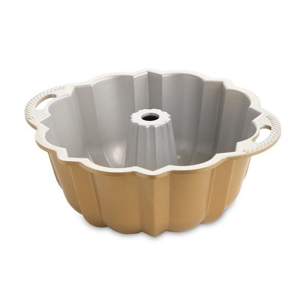 Aukso spalvos pyrago forma Nordic Ware Anniversary, 2,8 l-image-2