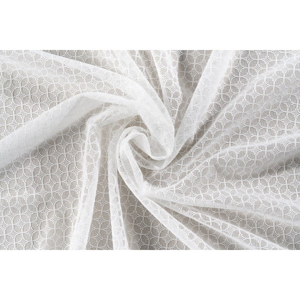 Permatoma užuolaida baltos spalvos 400x260 cm Agra – Mendola Fabrics