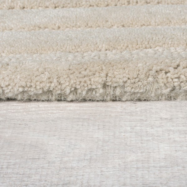 Rankų darbo iš vilnos kilimas kreminės spalvos 120x170 cm Mesmerise Natural – Flair Rugs-image-4