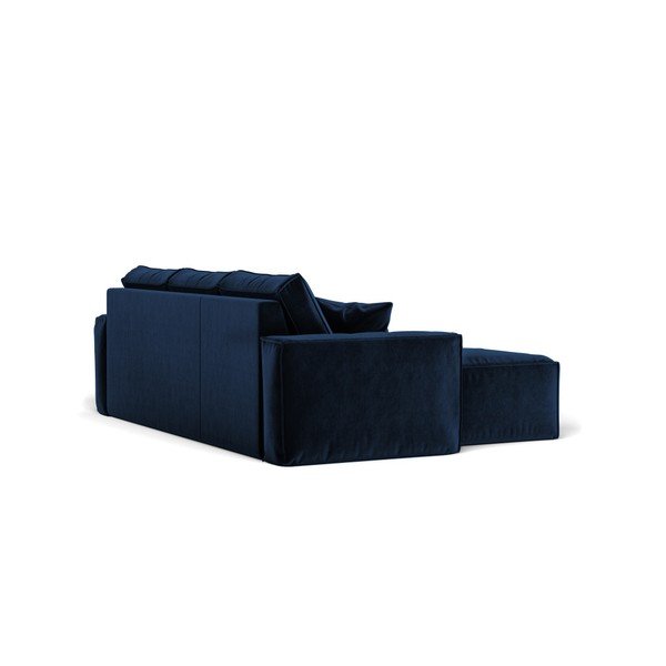 Tamsiai mėlyna kampinė sofa "Cosmopolitan Design Florida", kairysis kampas-image-3