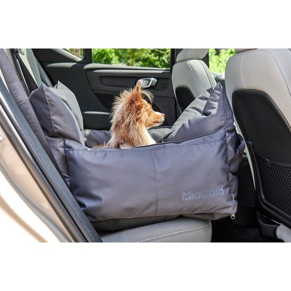 Tamsiai pilkos spalvos transportavimo krepšys šuniui 50x50 cm Viaggio Asphalt – MiaCara-image-1