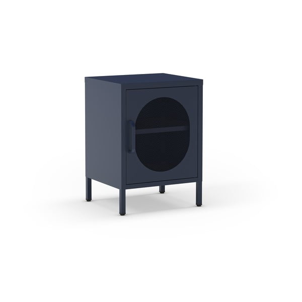 Iš metalo naktinis staliukas tamsiai mėlynos spalvos Diora – Marckeric-image-2