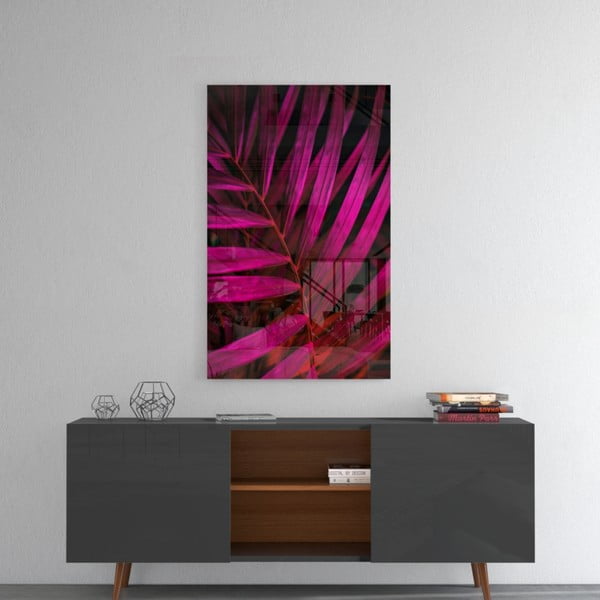 Paveikslas ant stiklo Insigne Palm Leaf II.-image-1