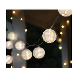 Balta lauko LED lempučių girlianda su žibintais Star Trading Festival, ilgis 4,5 m