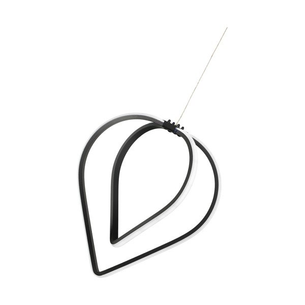 Juodos spalvos iš metalo kabantis šviestuvas LED ø 33 cm Pars – Squid Lighting-image-3