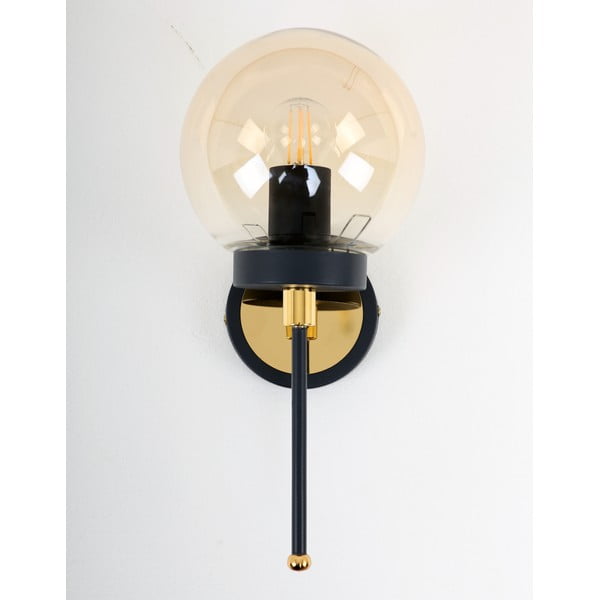 Sieninė lempa juodos spalvos/auksinės spalvos ø 15 cm Tokyo – Squid Lighting