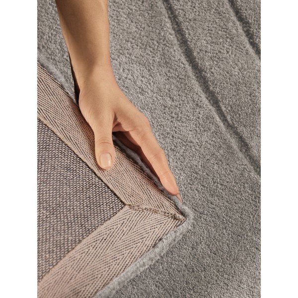 Rankų darbo šviesiai pilkos spalvos iš vilnos kilimas 80x150 cm Arcura – Vikosa-image-4