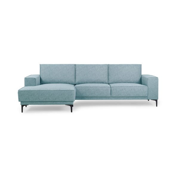 Kampinė sofa šviesiai mėlynos spalvos (su kairiuoju kampu) Copenhagen – Scandic