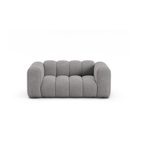 Pilkos spalvos sofa iš šenilinio audinio 170 cm Lupine – Micadoni 
