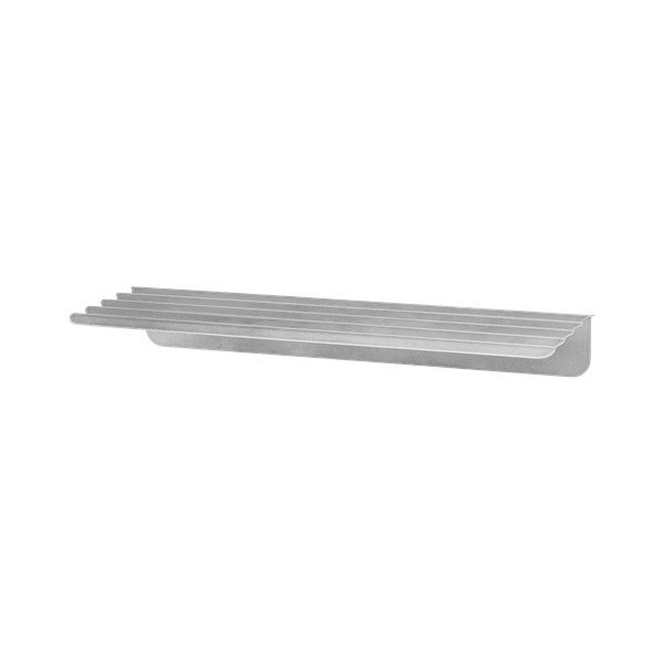 Sidabrinės spalvos iš metalo sieninė lentyna 50 cm Olbi – noo.ma
