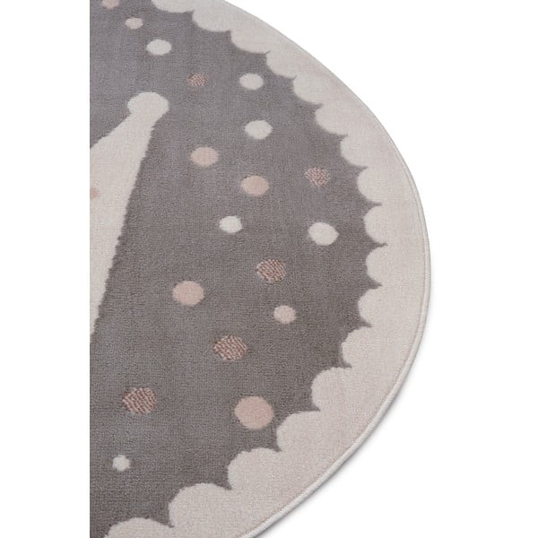 Vaikiškas kilimas pilkos spalvos ø 140 cm Crown – Hanse Home-image-2
