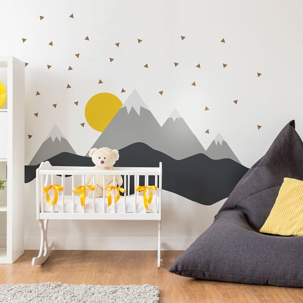 Sienų lipdukas Ambiance Giant Kid Sticker Skandinavian Mountains Nordika-image-4