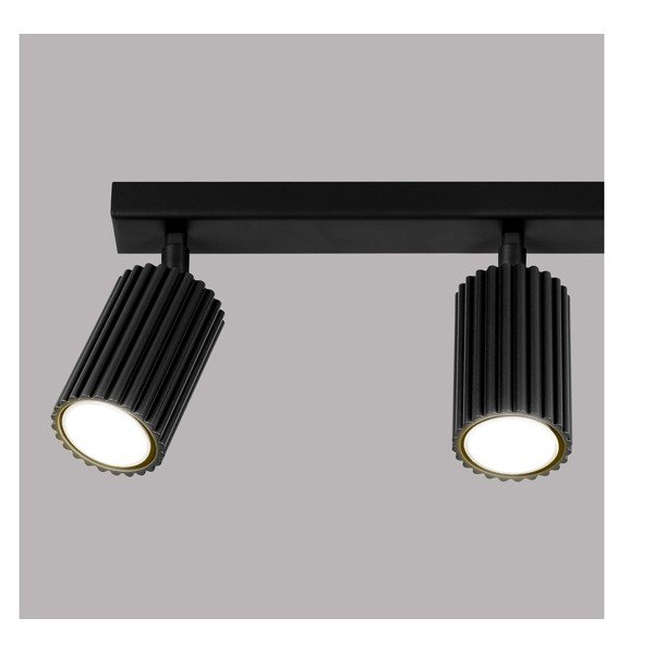 Juodos spalvos taškinis šviestuvas 6,5x45 cm Gleam – Sollux-image-1