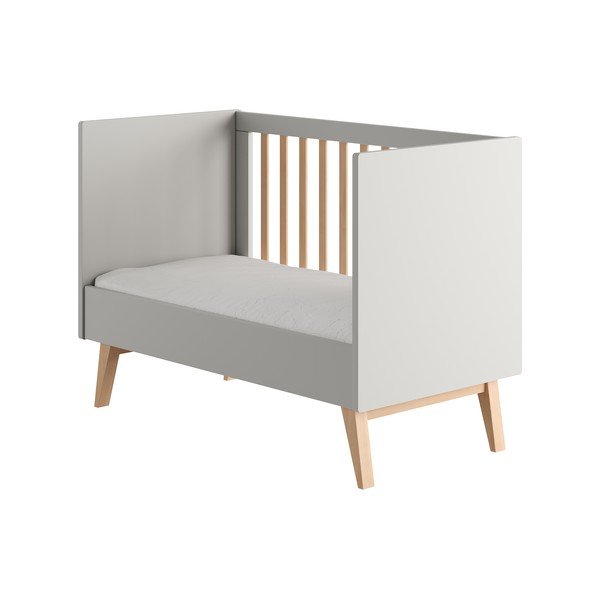 Vaikiška lovelė pilkos spalvos 60x120 cm Swing – Pinio-image-3