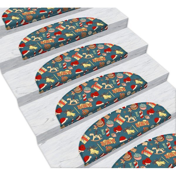 16 smėlio spalvos laiptų kilimų rinkinys Christmas Gifts - Vitaus, 65 x 20 cm-image-1