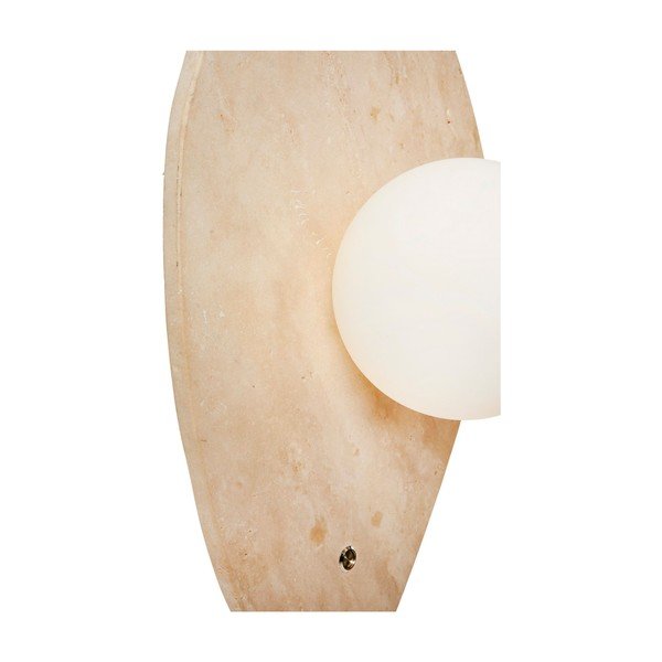 Smėlio spalvos iš akmens sieninė lempa ø 10 cm Hilde – Opviq lights-image-3