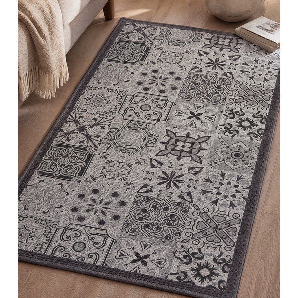 Skalbiamas kilimas pilkos spalvos 50x120 cm Persane – douceur d'intérieur-image-3