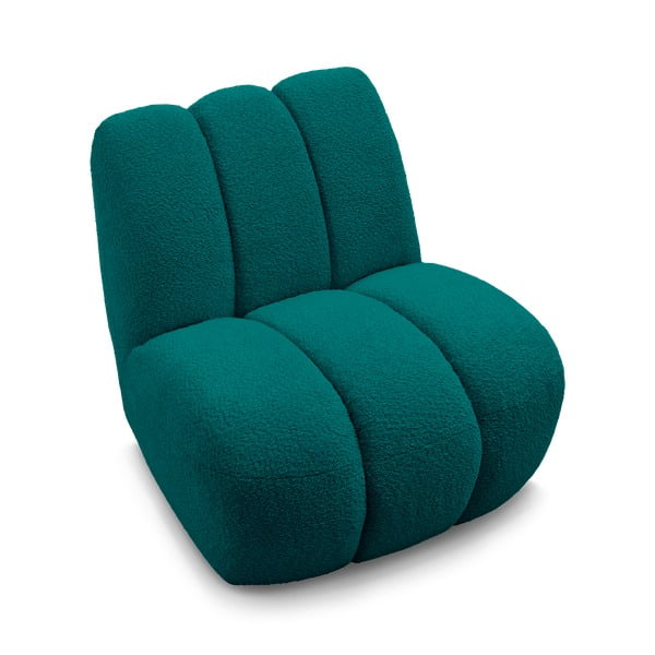 Turkio spalvos iš boucle krėslas Janissaire – Bobochic Paris-image-4
