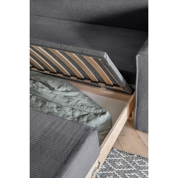 Pilka sofa lova 168 cm Lucky Lucy - Miuform-image-4