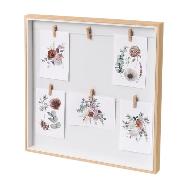 Pakabinamas rėmas natūralios spalvos 43x43 cm – Casa Selección