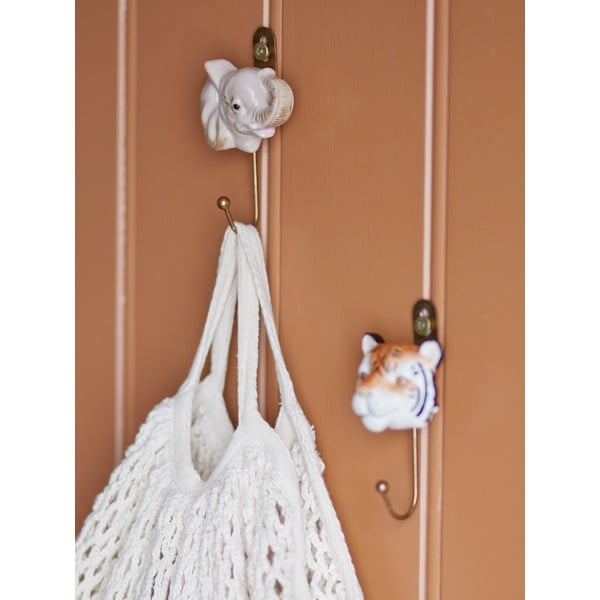 Sieninis iš keramikos kablys smėlio spalvos Nosa – Bloomingville Mini-image-1