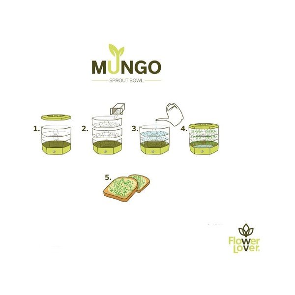 Iš plastiko daiginimo konteineris ø 17 cm Mungo – Flower Lover-image-2