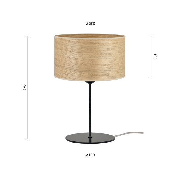 Smėlio spalvos natūralios medienos stalinis šviestuvas Sotto Luce Tsuri S, ⌀ 25 cm-image-3