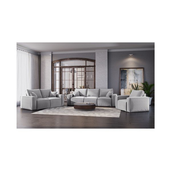 Šviesiai pilka sofa "Cosmopolitan Design Miami", 180 cm-image-4