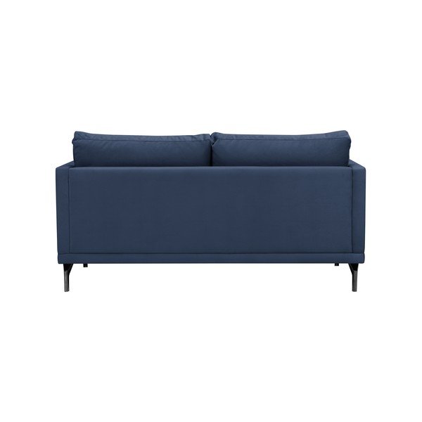 Tamsiai mėlyna sofa su juodos spalvos atramomis kojoms "Windsor & Co Sofos Jupiter-image-3