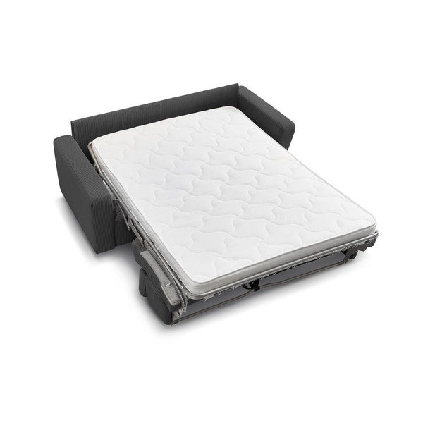 Iš kordinio velveto sulankstoma sofa tamsiai pilkos spalvos 195 cm Monaco – Bobochic Paris-image-4