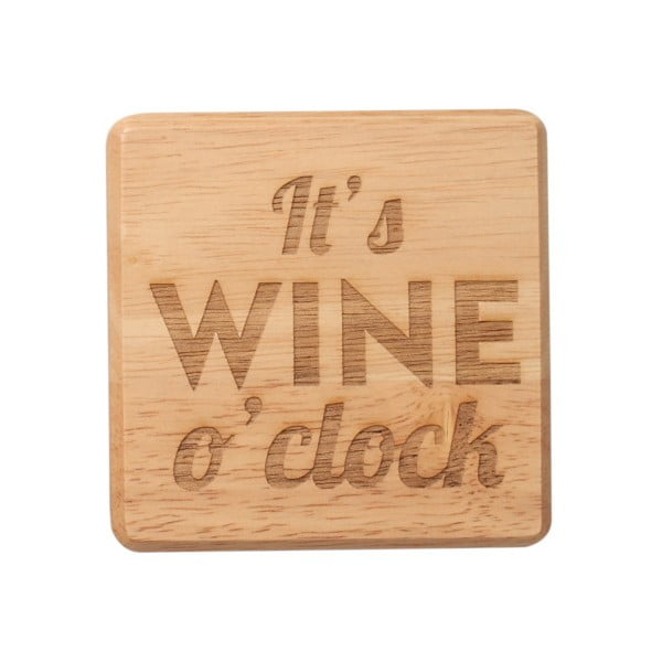 Egzotiško medžio padėkliukas T&G Woodware It's Wine O'Clock