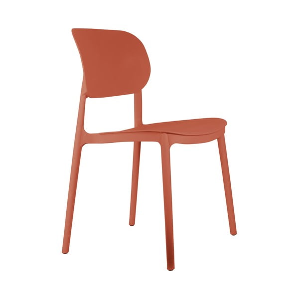 Iš plastiko valgomojo kėdės oranžinės spalvos 4 vnt. Cheer – Leitmotiv