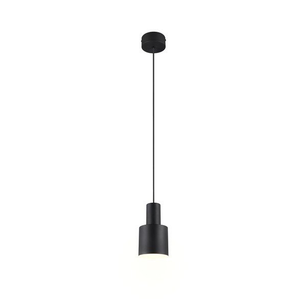 Kabantis šviestuvas juodos spalvos ø 12 cm su metaliniu gaubtu Agudo – Trio-image-2