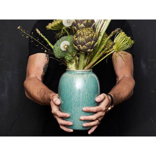 Žalios spalvos iš akmens masės vaza (aukštis 20 cm) Gastro Green – Bitz-image-1