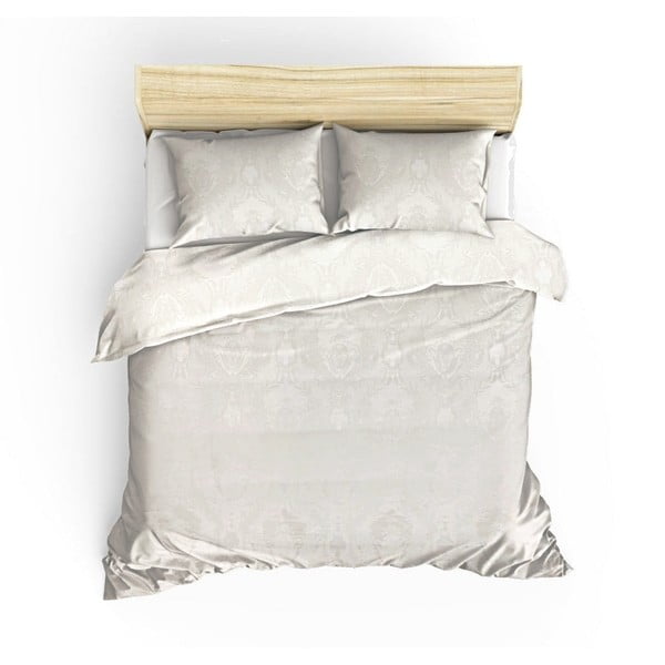 Iš medvilnės lovatiesės ir pagalvių užvalkalų rinkinys kreminės spalvos 240x260 cm Beste – Mijolnir