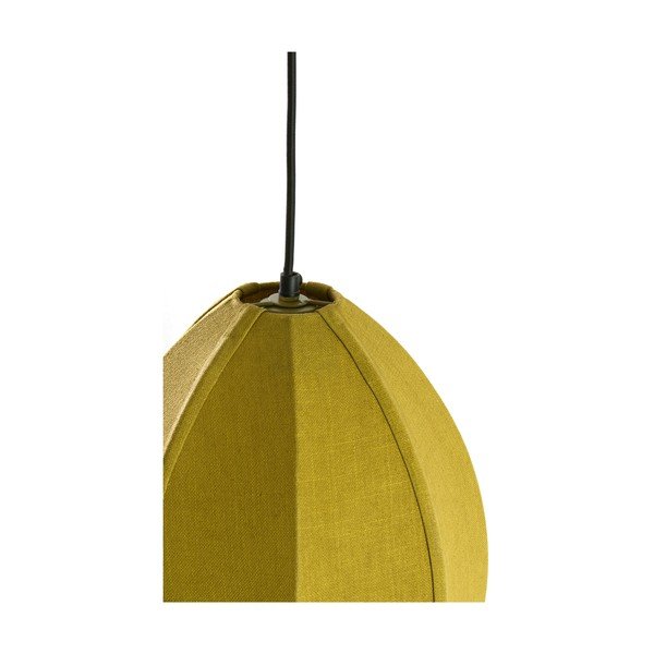 Žalios spalvos kabantis šviestuvas su tekstiliniu gaubtu Milatos – Light & Living-image-4