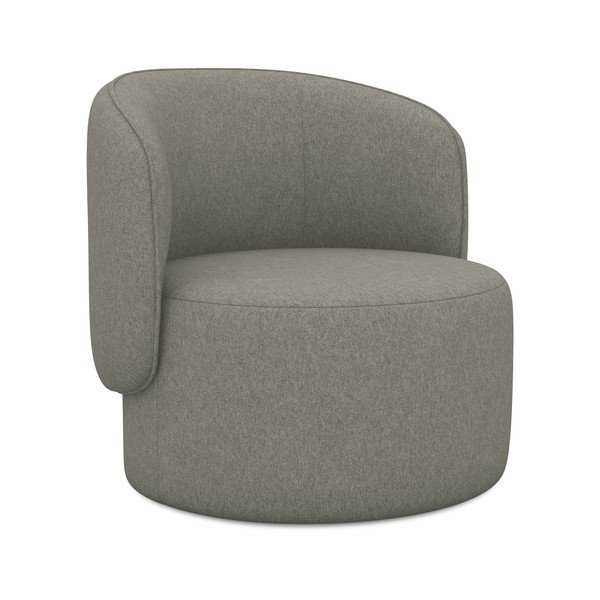 Pilkos spalvos krėslas Ipo – Makamii