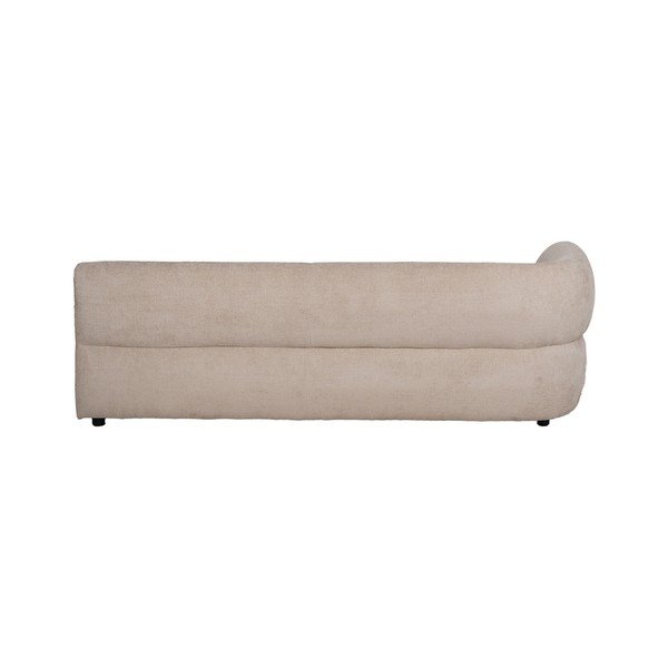 Smėlio spalvos iš šenilinio audinio sofa su kairiuoju kampu 199 cm Minimal – Ixia-image-3