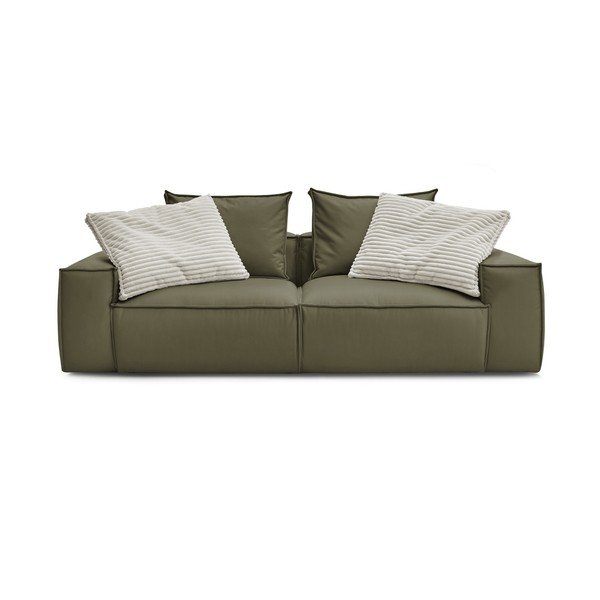 Iš dirbtinės odos sofa žalios spalvos 260 cm Boheme – Bobochic Paris-image-3