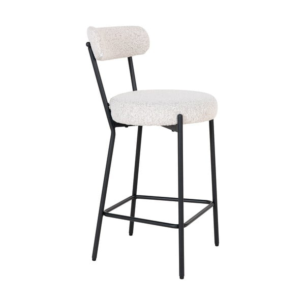 Baro taburetė baltos spalvos (sėdynės aukštis 65 cm) Badalona – House Nordic-image-3