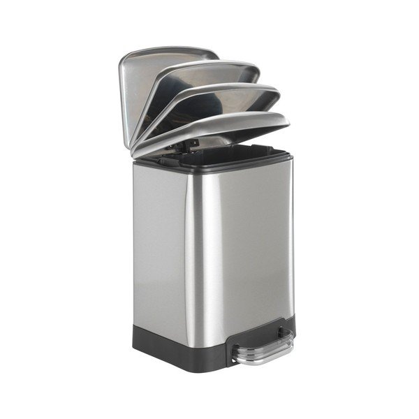 Wenko Studio sidabrinė pedalinė šiukšliadėžė, 6 l-image-1