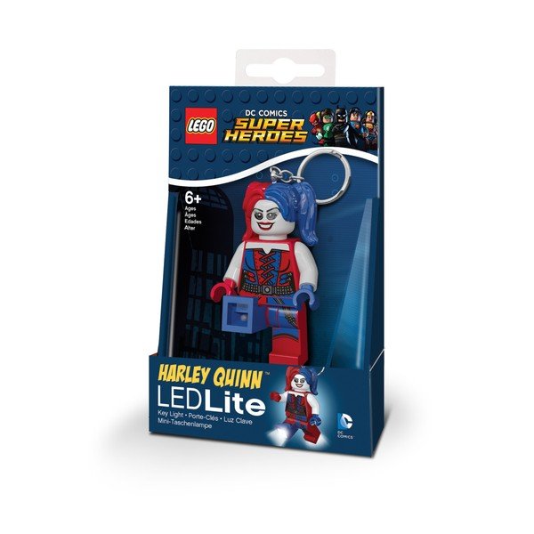 Šviečiantis raktų pakabukas LEGO® DC Super Heroes Harley Quinn-image-1