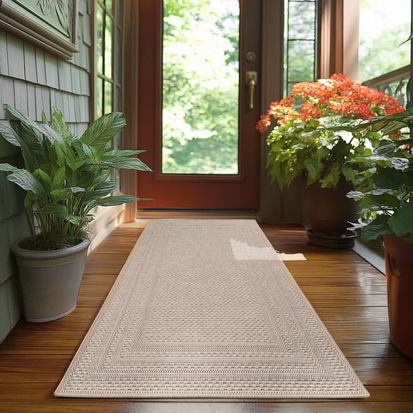 Smėlio spalvos lauko kilimas 80x250 cm Desert 1304 – Ayyildiz Carpets-image-1