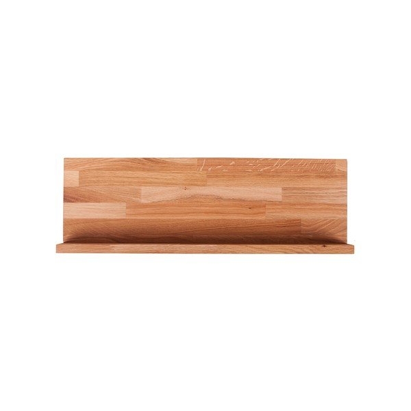 Iš ąžuolo masyvo sieninė lentyna natūralios spalvos paveikslėliams 60 cm Kalle – Interia Home & Living-image-4
