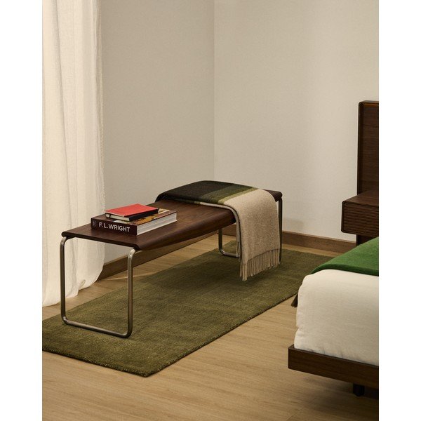 Žalios spalvos kilimas 80x200 cm Empuries – Kave Home-image-1