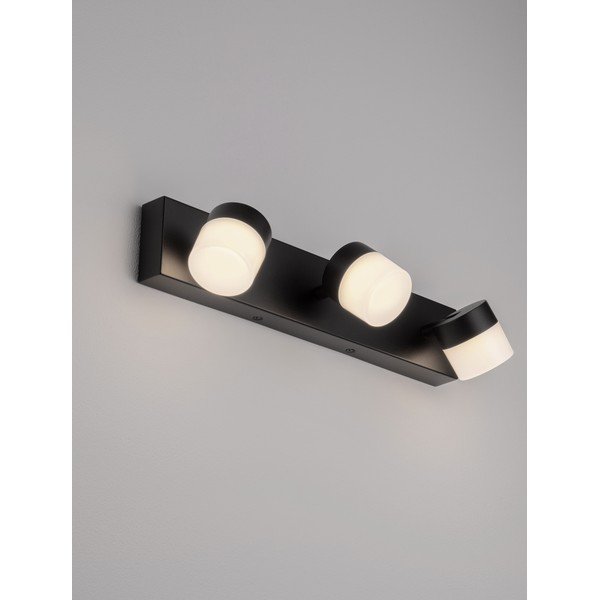Matinės juodos spalvos iš aliuminio sieninė lempa LED Teko – Nova Luce-image-1